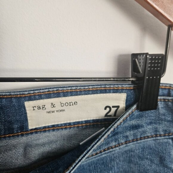Rag & Bone Dre Low rise Distressed Boyfriend Jeans Size 27 - Picture 5 of 9